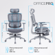 Крісло OfficePro Skyline Footrest Gray/Dark Gray (OC750-G-DG-DG)