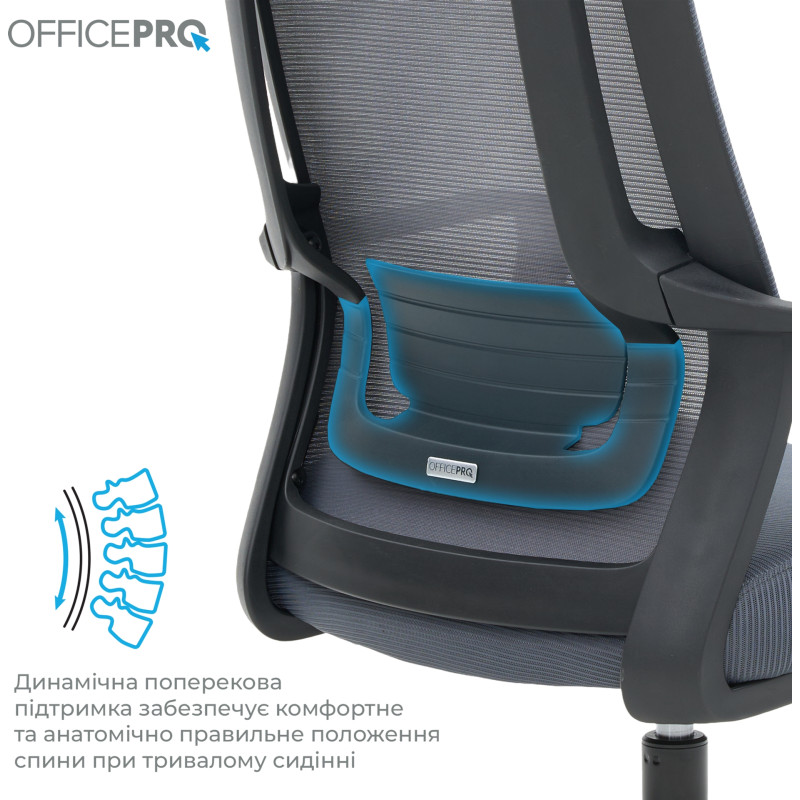 OfficePro Harmony OC310-B-G-G Black/Gray