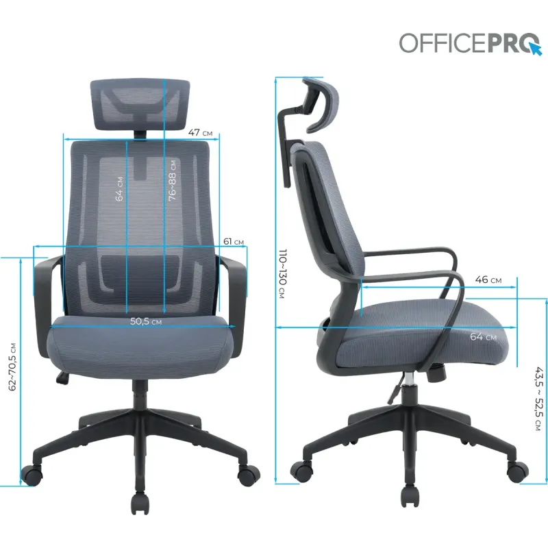 Кресло OfficePro Harmony OC310-B-G-G Black/Gray