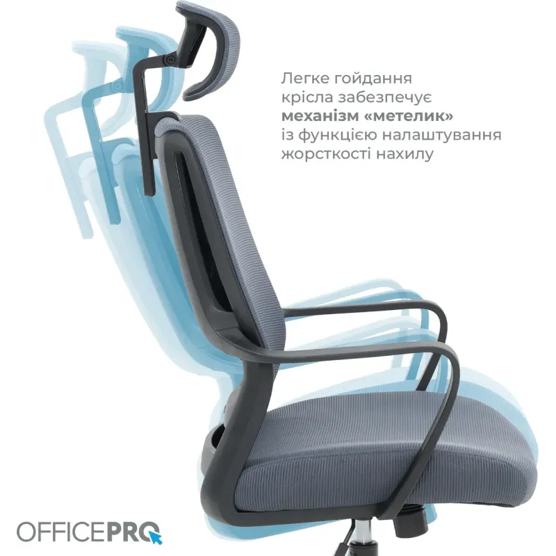 Кресло OfficePro Harmony OC310-B-G-G Black/Gray
