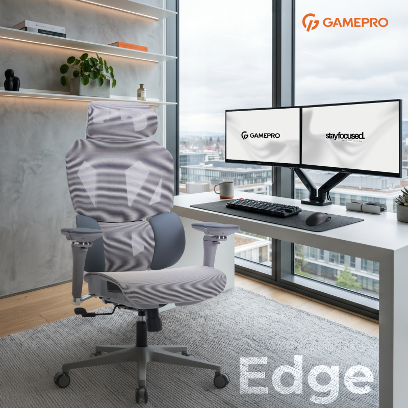 Крісло GamePro EDGE GC820MG Grey