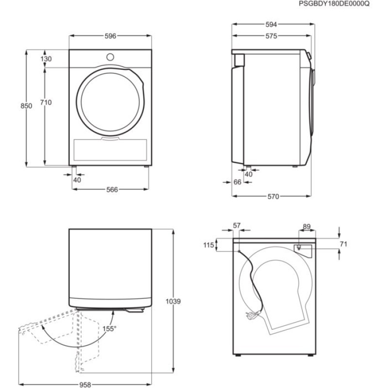 Сушильна машина Electrolux EW6C527PU