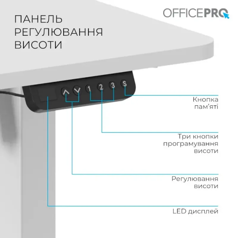 Стіл Officepro ODE1670W