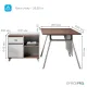 Стол OfficePro PG-M24B-16B