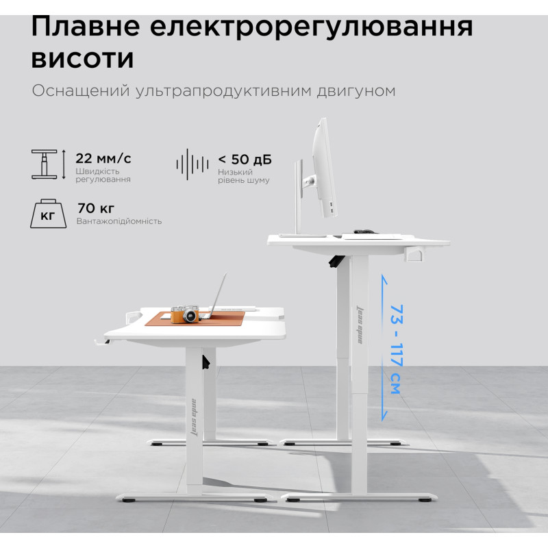 Стіл Anda Seat Xtreme E 140 White (AD-D-DD1-1400-06-W)