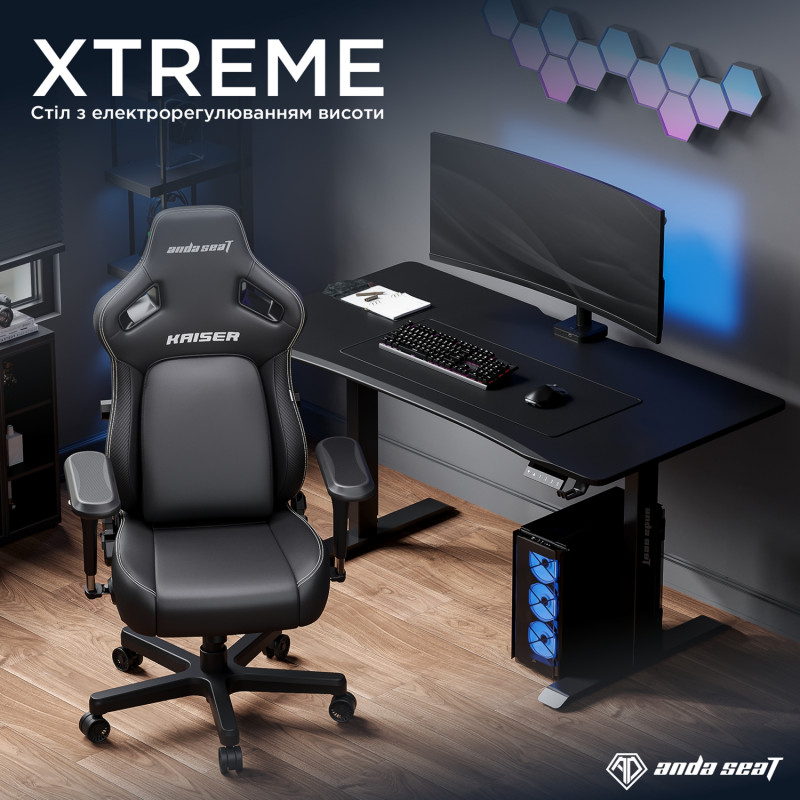 Стіл Anda Seat Xtreme 140 (AD-D-DD1-1400-07-B) Black