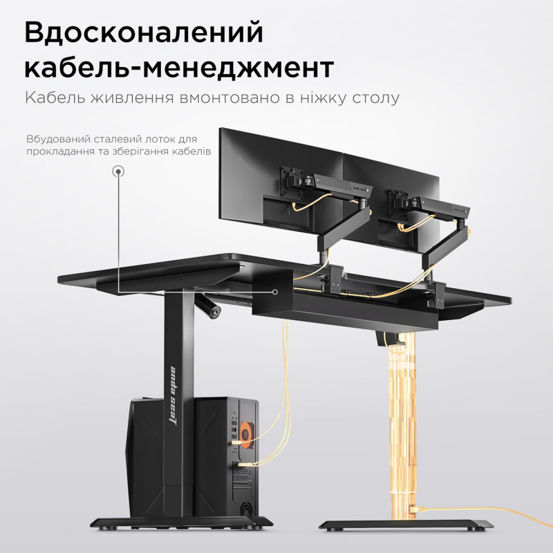 Стіл Anda Seat Xtreme 140 (AD-D-DD1-1400-07-B) Black