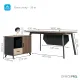 Стол OfficePro PG-F20B-16B