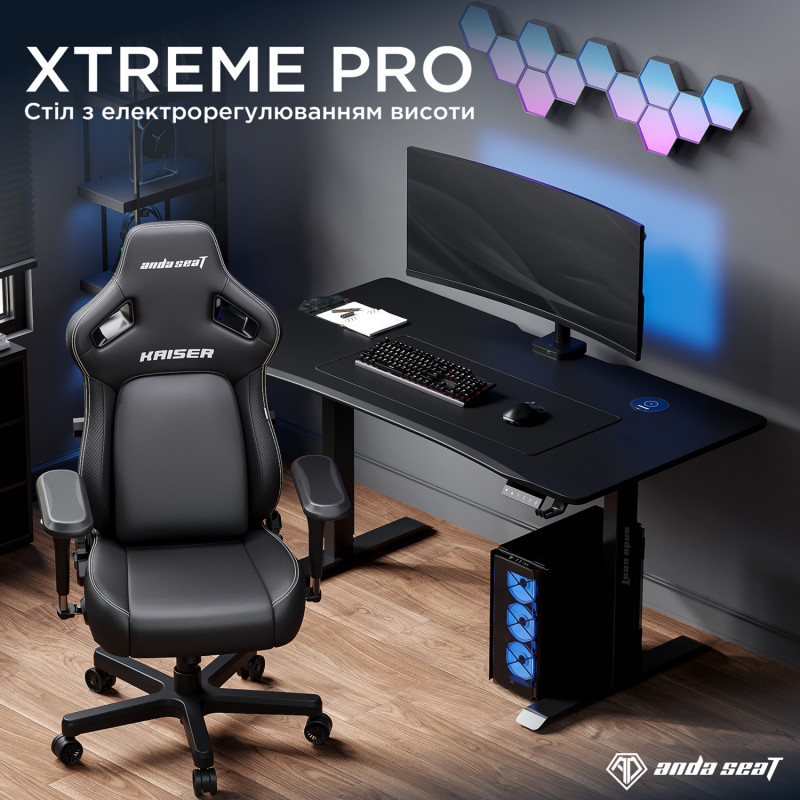 Стіл Anda Seat Xtreme Pro 140 (AD-D-DD1-1400-08-B) Black
