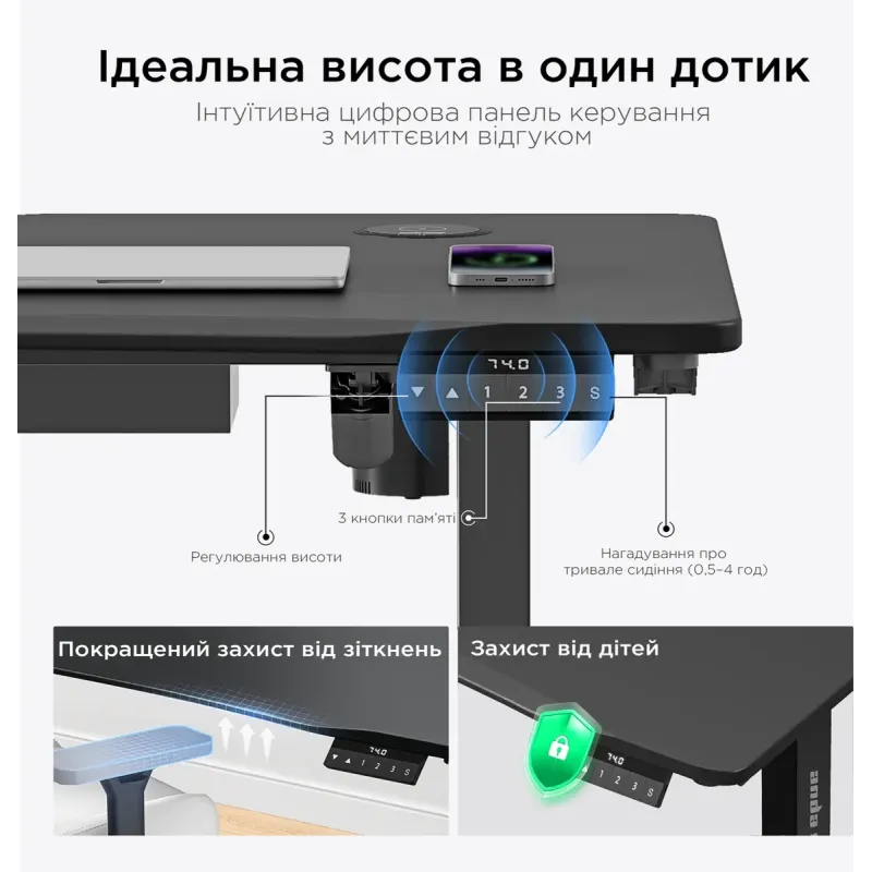 Стол Anda Seat Xtreme Pro 140 (AD-D-DD1-1400-08-B) Black