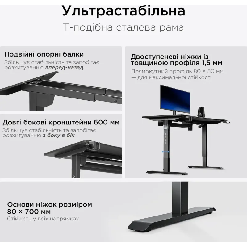 Стол Anda Seat Xtreme Pro 140 (AD-D-DD1-1400-08-B) Black