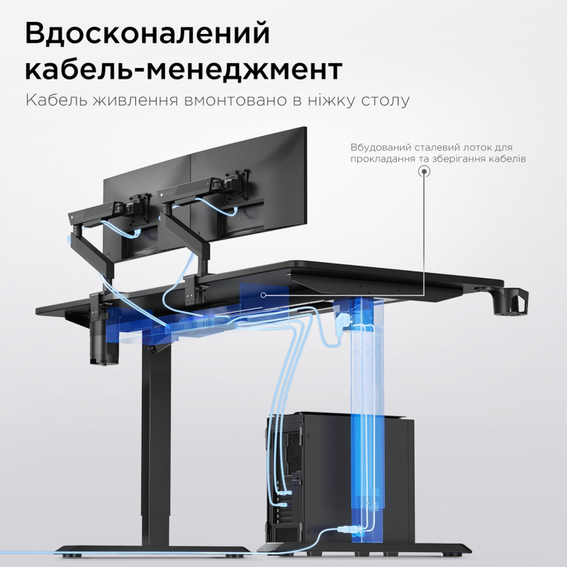 Стіл Anda Seat Xtreme Pro 140 (AD-D-DD1-1400-08-B) Black