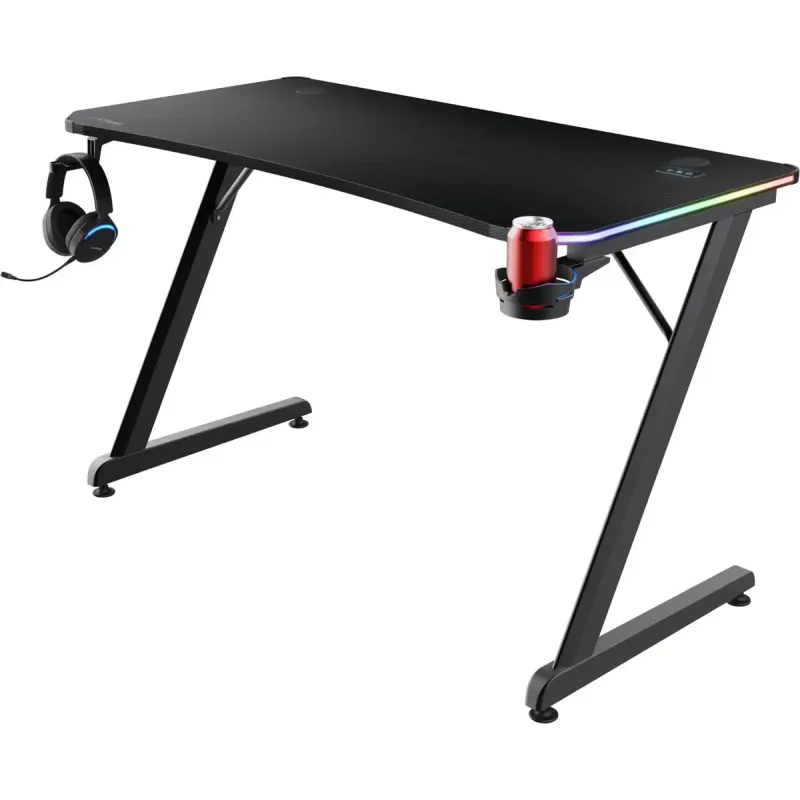 Стол Trust GXT 709W Luminus Black (25184)