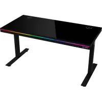 Стол Lorgar DP80G Glass Black (LRG-DP80G)