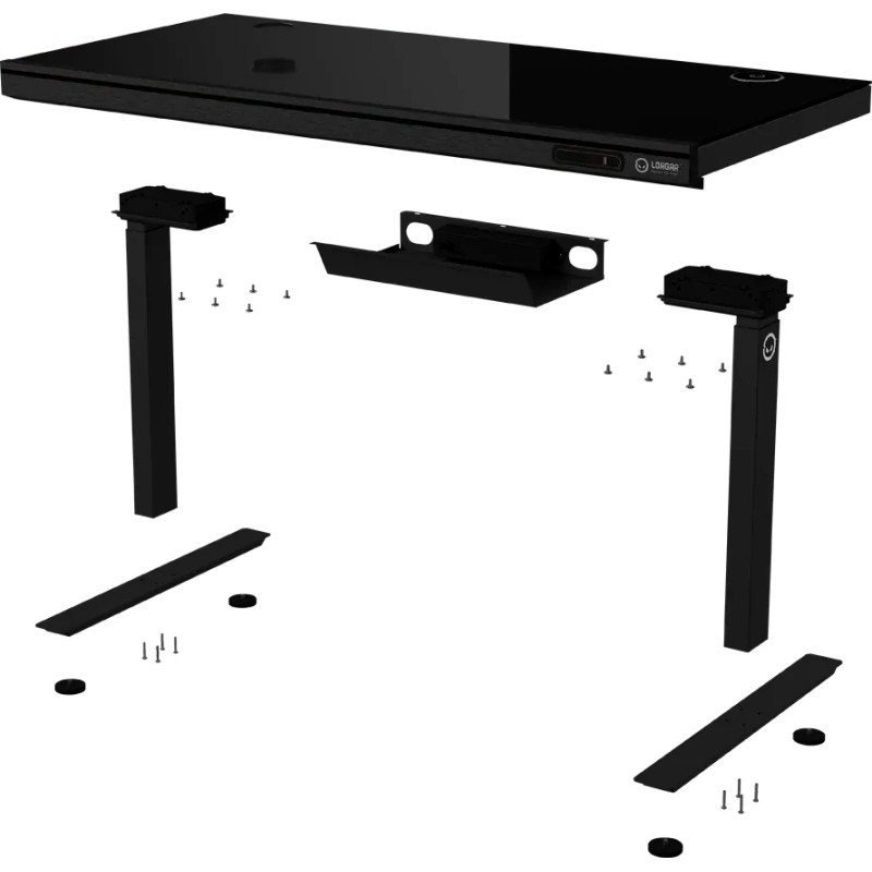 Стіл Lorgar DP80G Glass Black (LRG-DP80G)