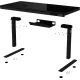 Стол Lorgar DP80G Glass Black (LRG-DP80G)