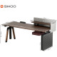 Стіл Sihoo D07 180х75 Walnut/Black (D07A-101/D07J-101-AB/D07-P)