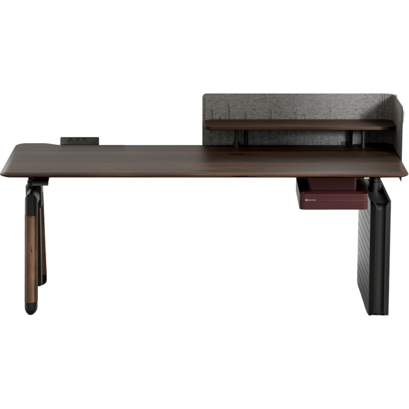 Стіл Sihoo D07 180х75 Walnut/Black (D07A-101/D07J-101-AB/D07-P)