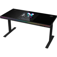 Стіл Lorgar DE90G Glass Black (LRG-DE90G)