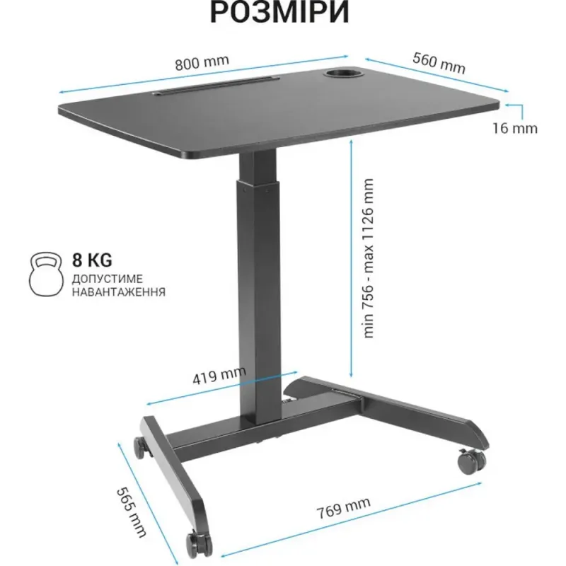 Стіл Officepro ODM380B