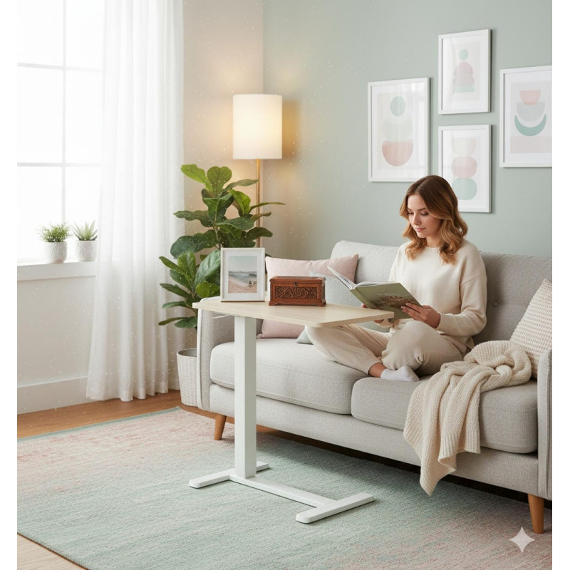 Стіл 2E CE710WL Biege White (2E-CE710WL-MECHANIC)