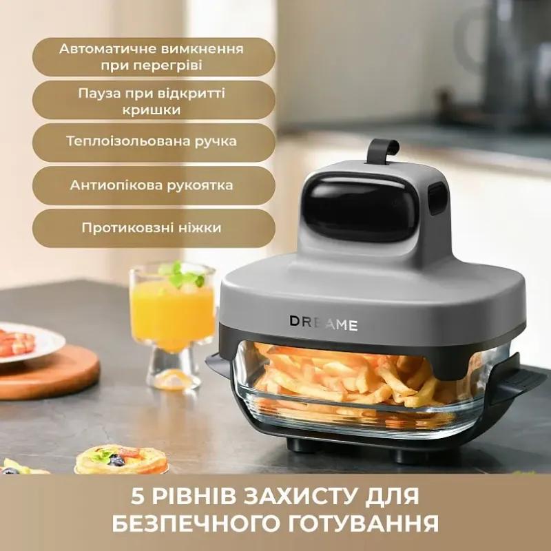 Мультипечь Dreame Tasti PT60 4.5L+2.5L Sage/Green (DREAME-PT60-SG)