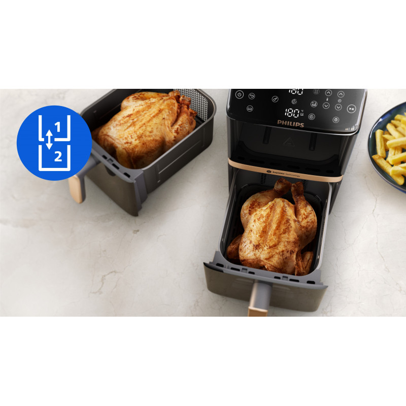 Мультипечь Philips Ovi Stacked Dual Basket NA462/70