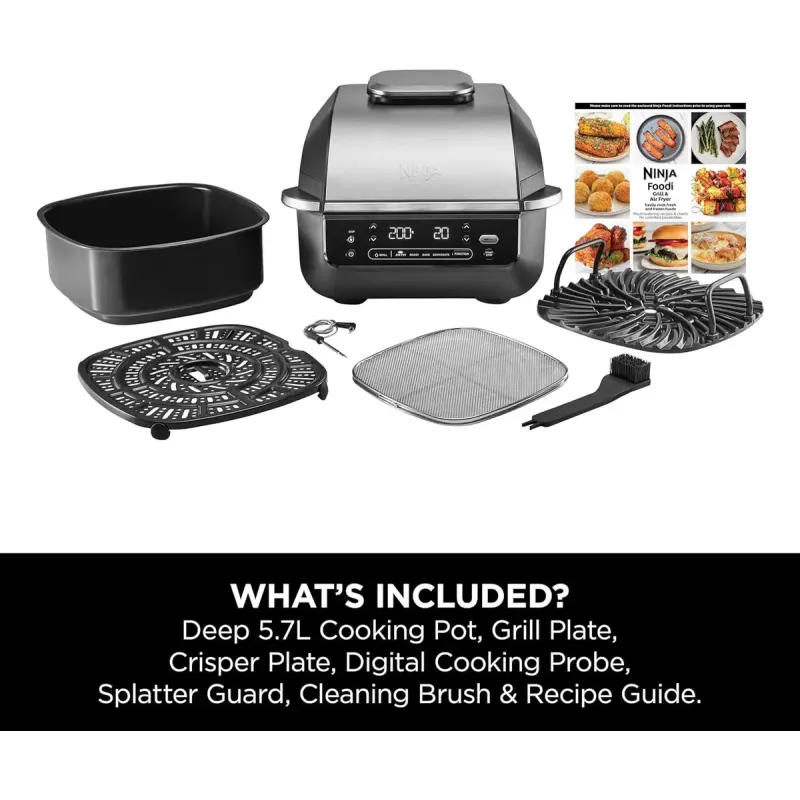 Мультипіч NINJA Foodi Air Grill & Air Fryer з Cooking probe EG351EU