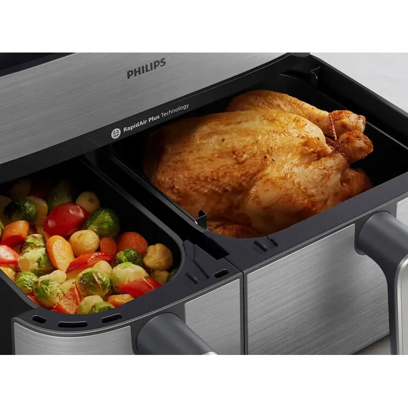 Мультипечь Philips Dual Basket Airfryer 5000 Series NA555/00