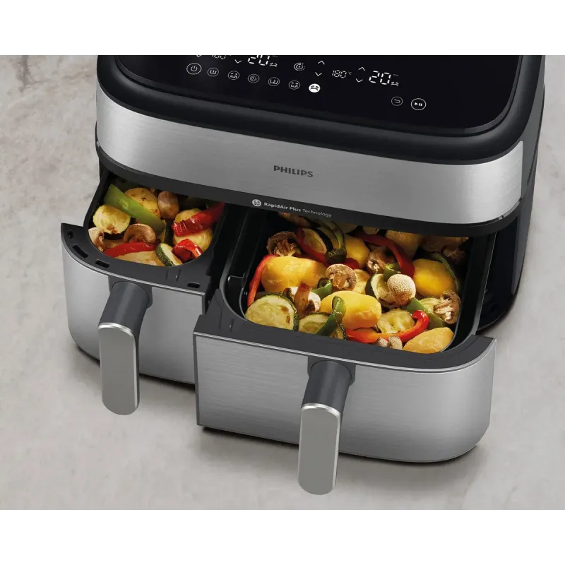 Мультипечь Philips Dual Basket Airfryer 5000 Series NA555/00