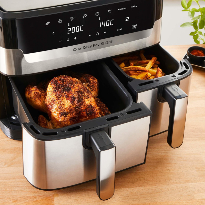 Мультипечь Tefal Dual Easy Fry & Grill Air Fryer EY905D10