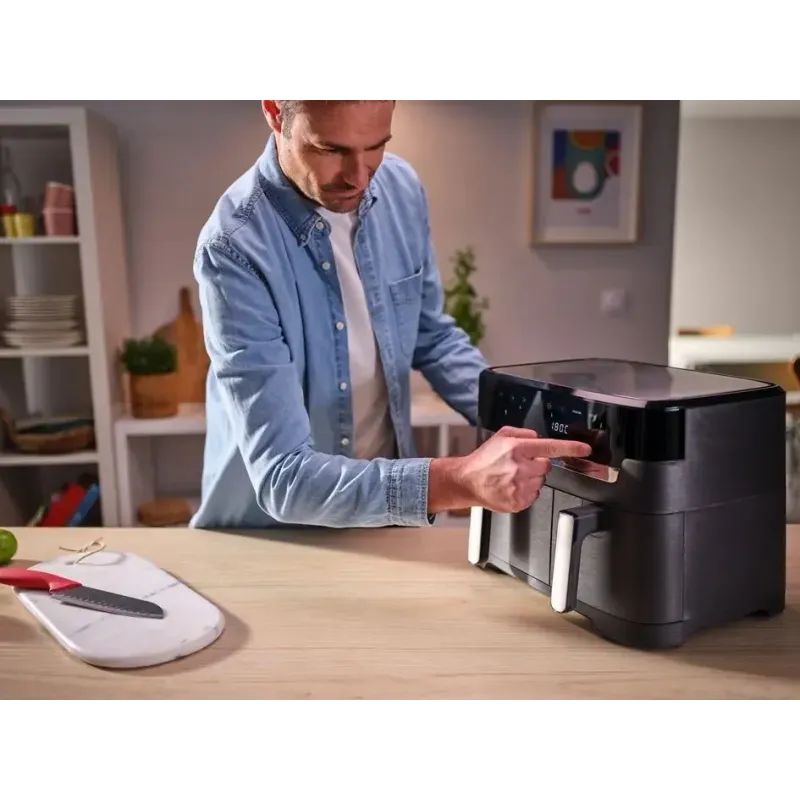 Мультипечь Tefal Dual Easy Fry&Grill Air Fryer EY905B10