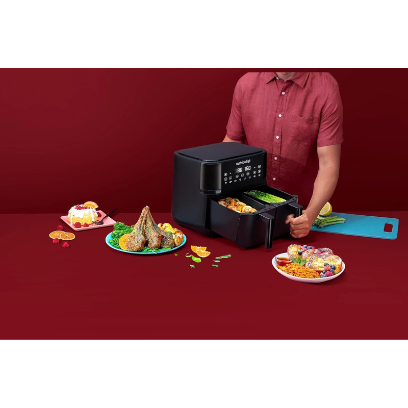 Мультипечь Nutribullet Twin Drawer Air Fryer NBA081B