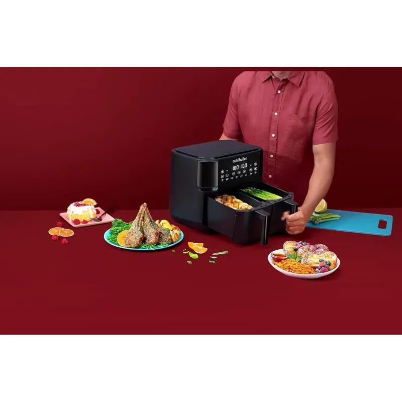 Мультипечь Nutribullet Twin Drawer Air Fryer NBA081B