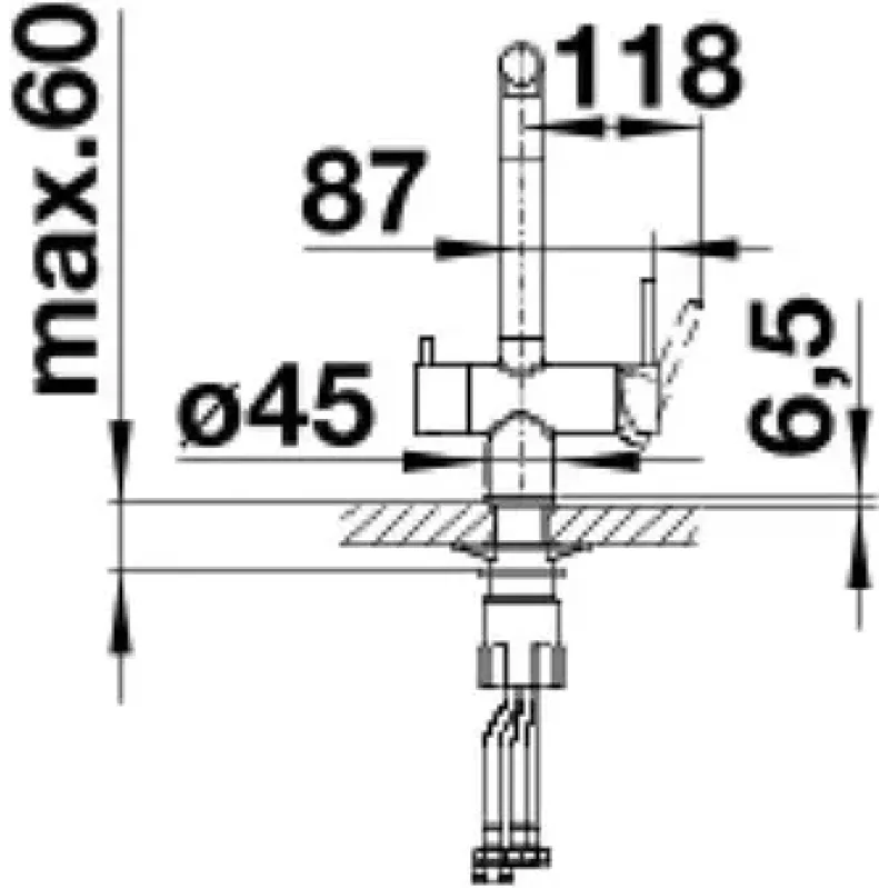 Змішувач Blanco FONTAS II 523136