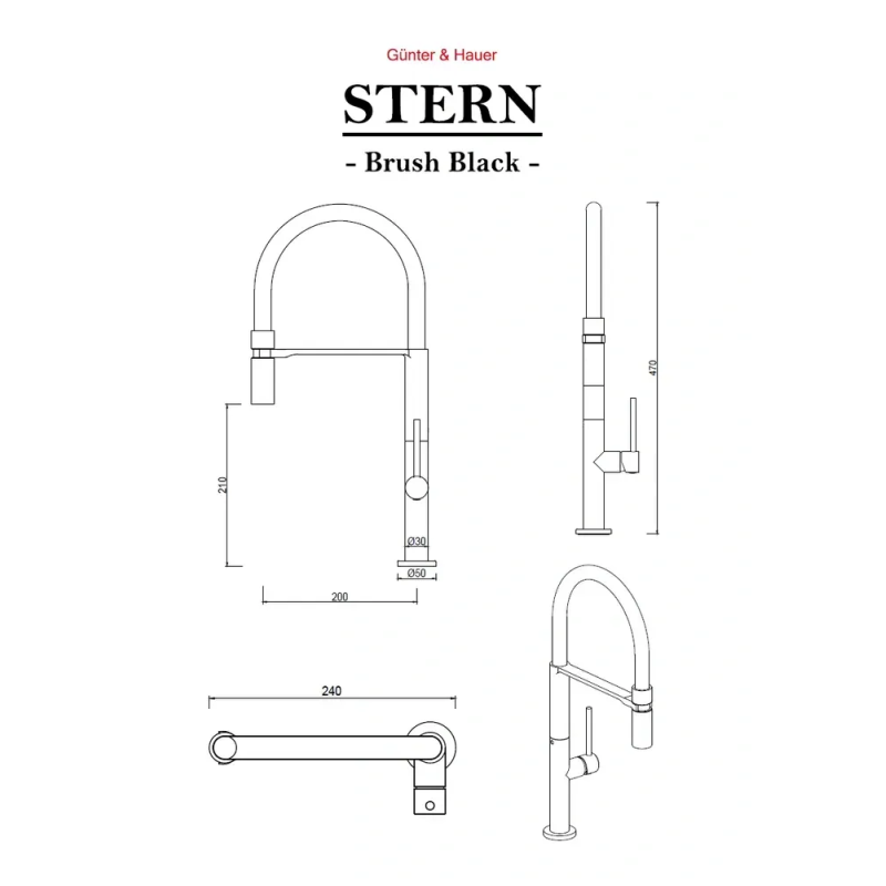 Gunter&Hauer STERN Brush Black