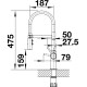 Смеситель Blanco CATRIS-S Flexo 525793