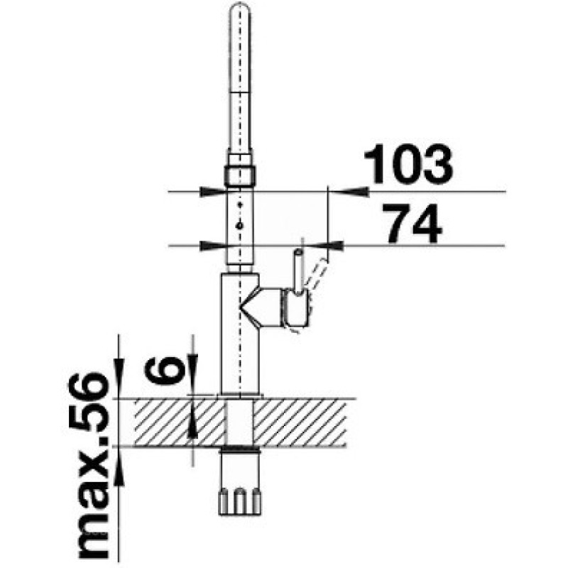 Смеситель Blanco CATRIS-S Flexo 525793