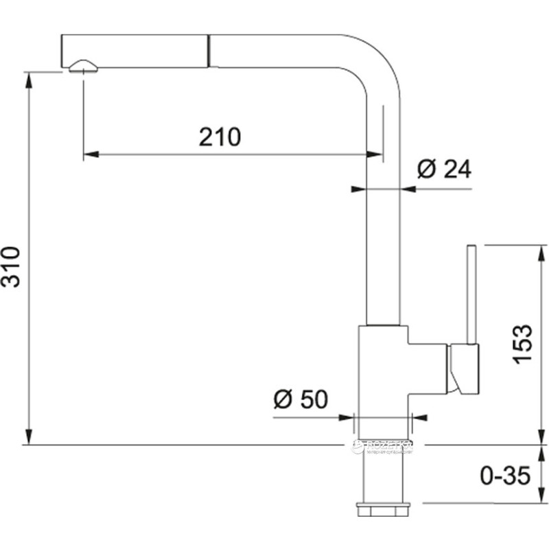 Смеситель Franke Sirius 115.0668.381