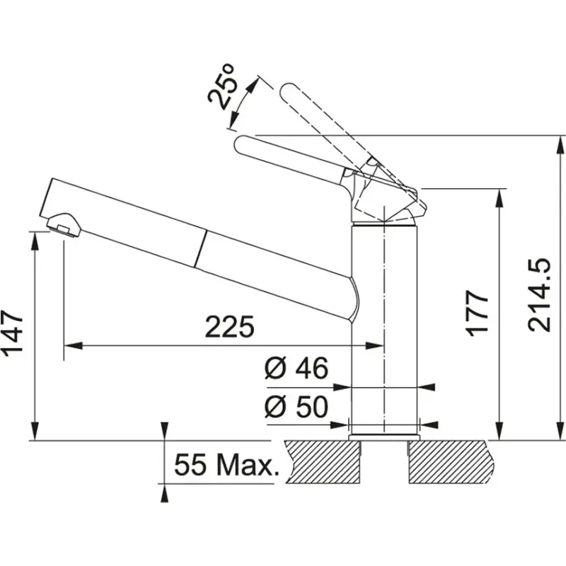 Смеситель Franke Orbit Pull Out 115.0623.147