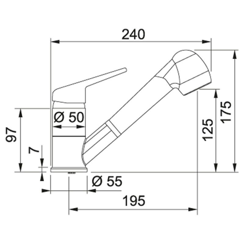 Смеситель Franke Novara Plus 115.0347.111
