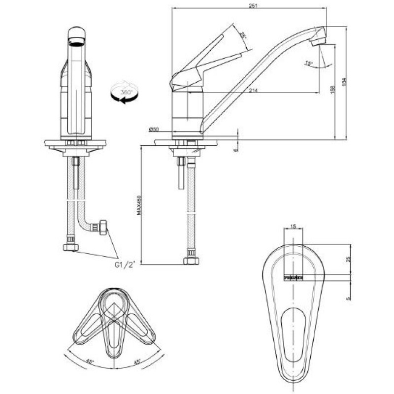 Смеситель Franke Novara Plus 115.0347.142