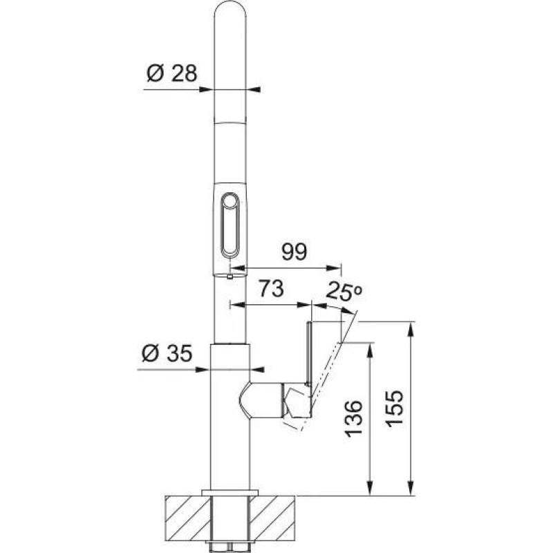Змішувач Franke Maris Slim J Pull Down 120.0736.601