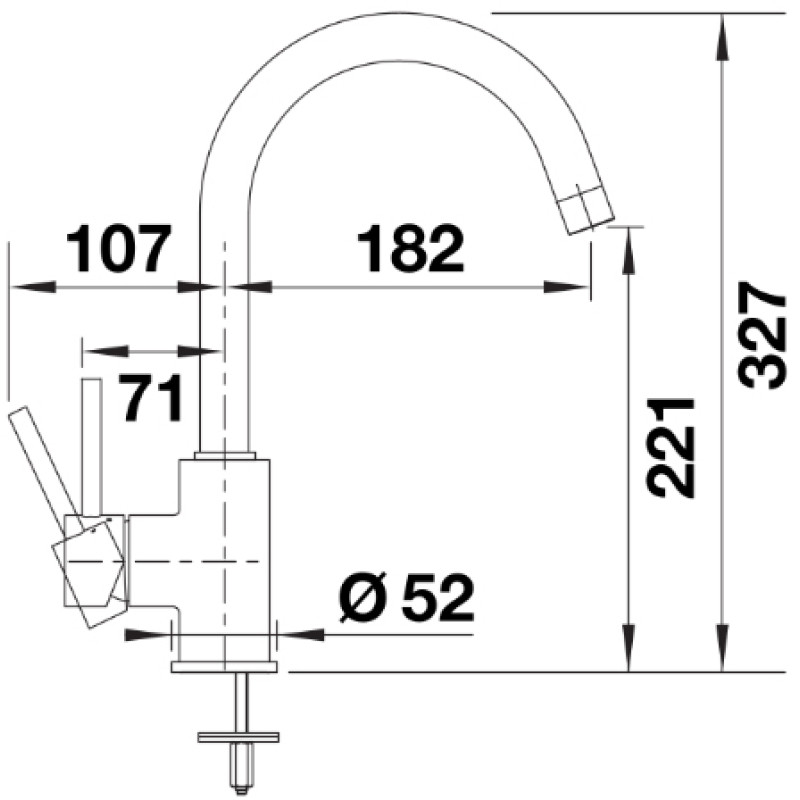 Смеситель Blanco MIDA 526649