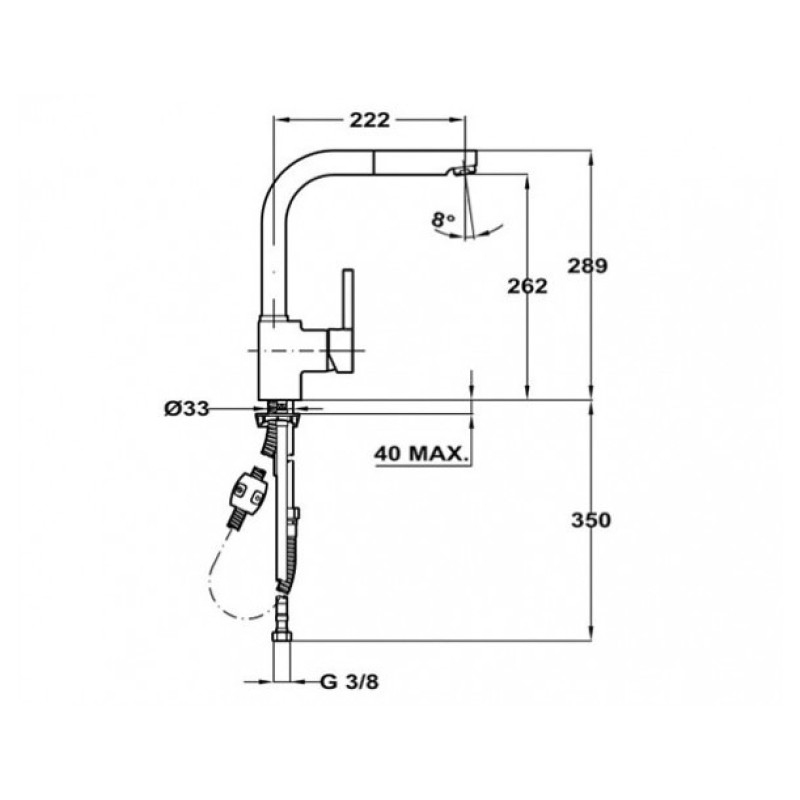 Смеситель Teka ARK 938 23938120N