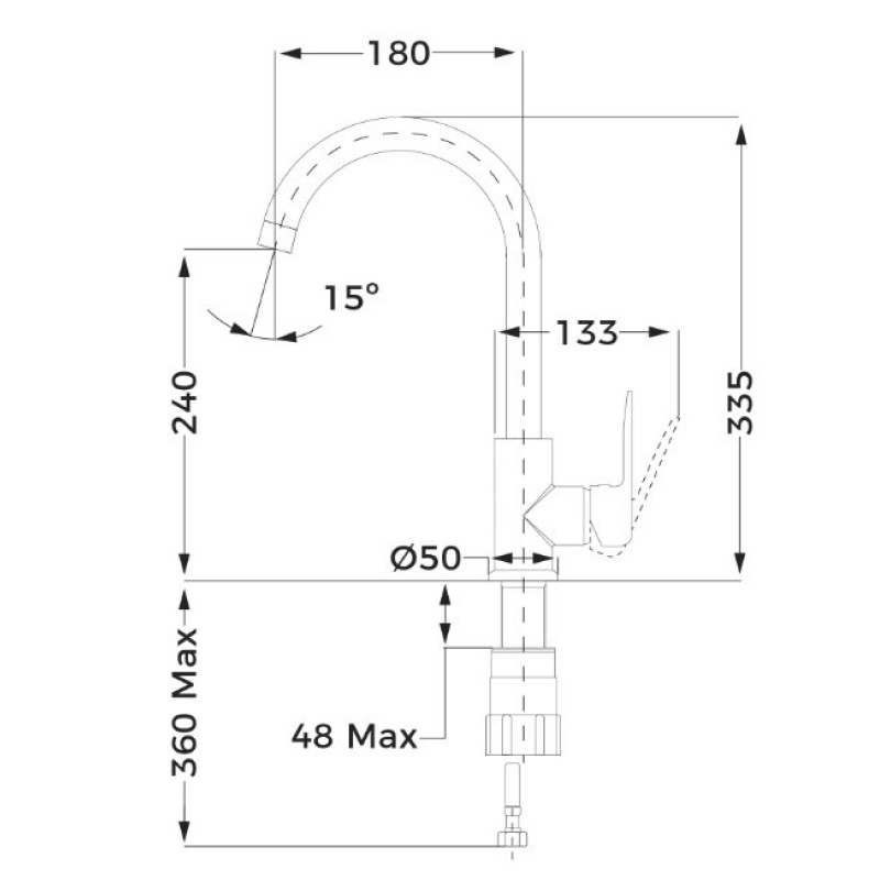 Смеситель Teka IN 915 53915620N
