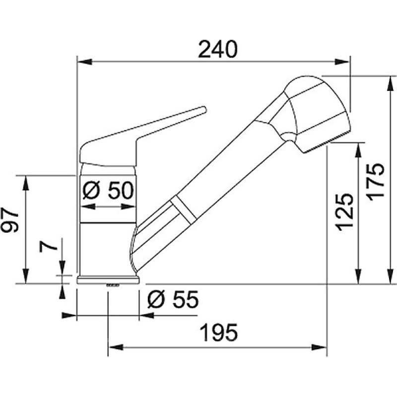 Змішувач Franke Novara Plus (115.0470.666)