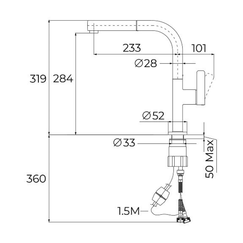 Змішувач Teka OVAL 938 116020020