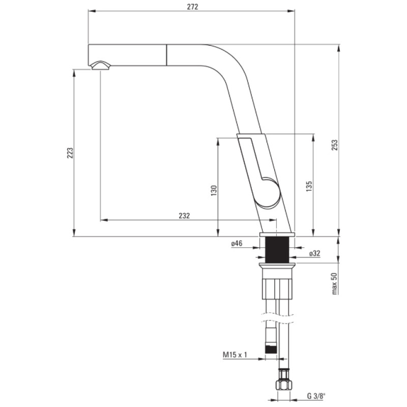 Смеситель Deante BQS F73M