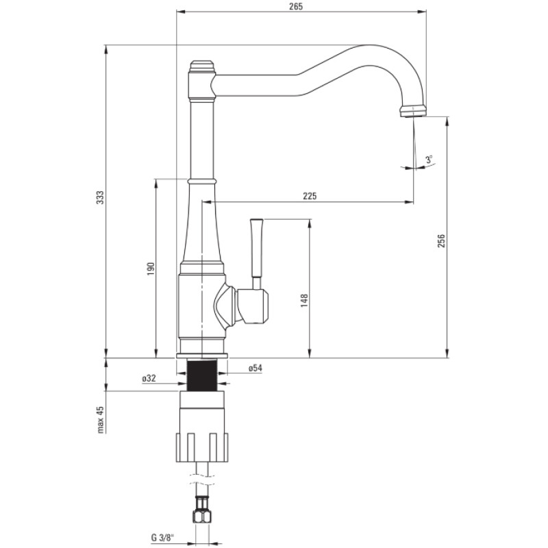 Смеситель Deante Tamizo BQT D63M
